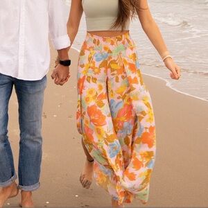 Billabong Floral Wide Leg Pants